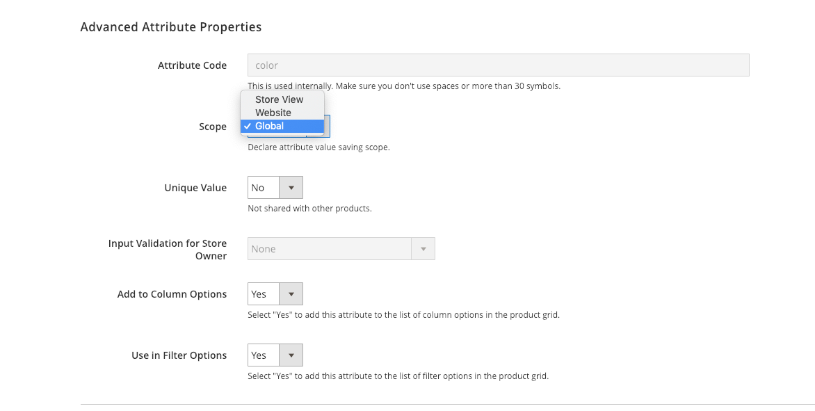 Different Product Attribute Storefront Properties  - Magento Forums