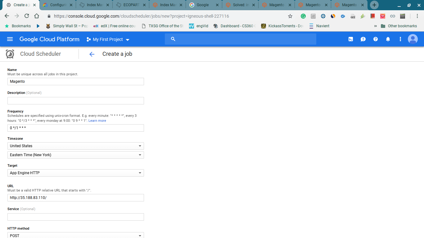 Configuring Cron Job Schedules on GCP no coding re... - Magento Forums