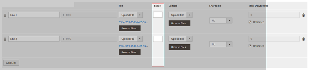 Custom fields