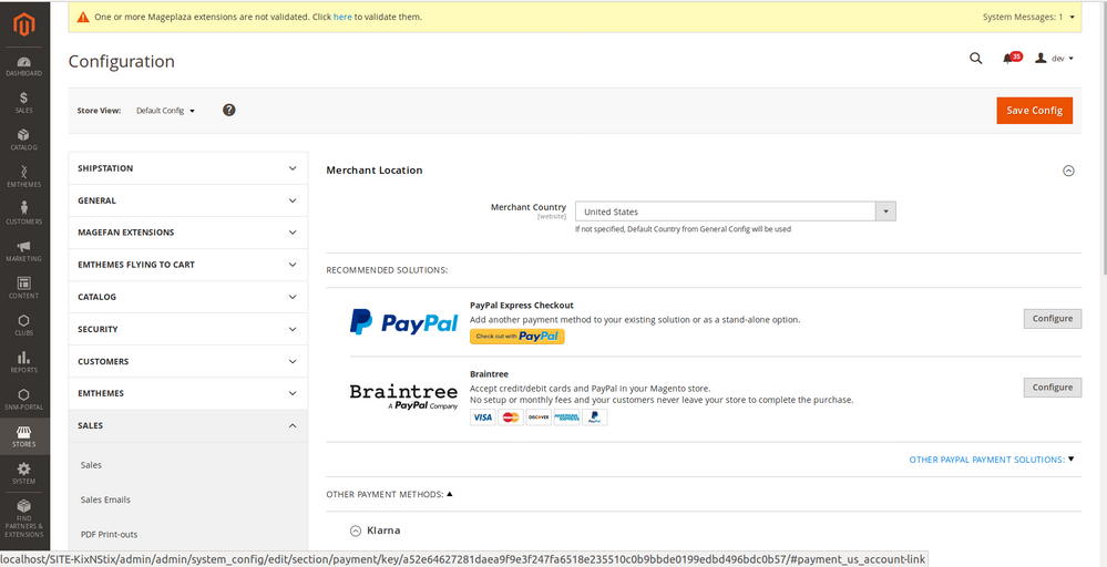 Local Paypal Enabled