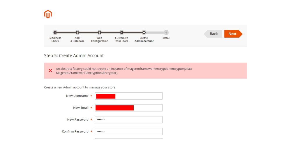 5 Create Admin Account