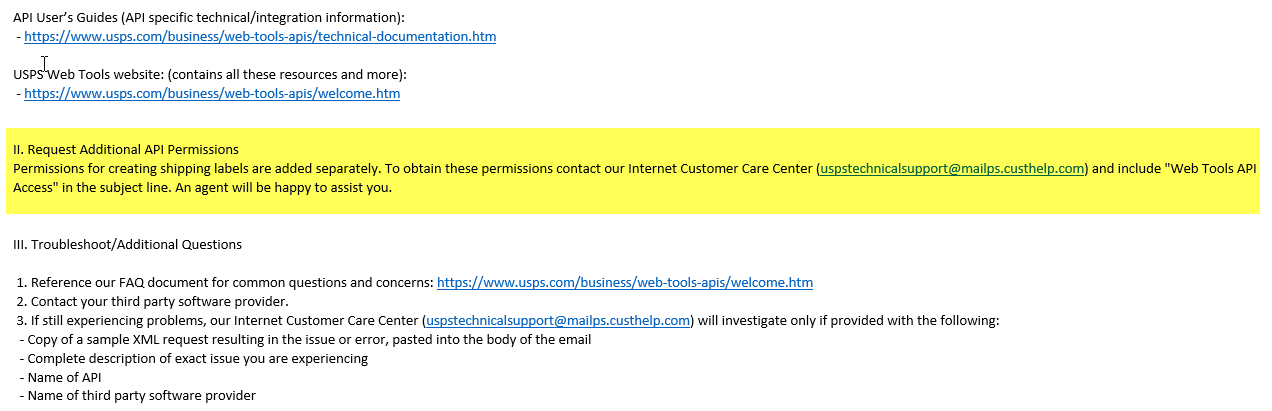 usps creating a label