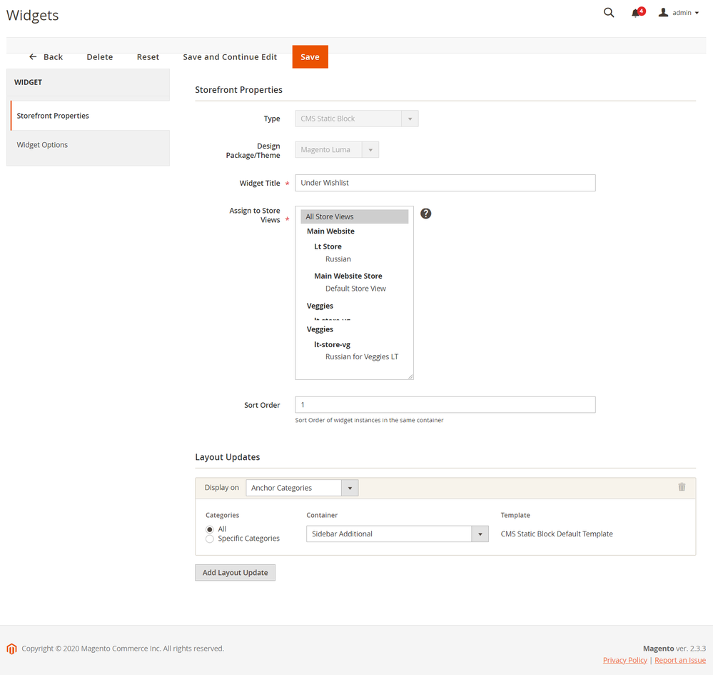 Widgets   Under Wishlist   Elements   Content   Magento Admin.png