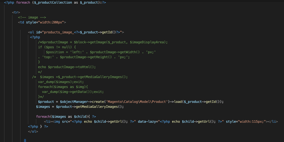 here is the code regarding the image in list.phtml