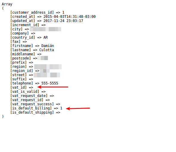 SOAP API response without taxvat