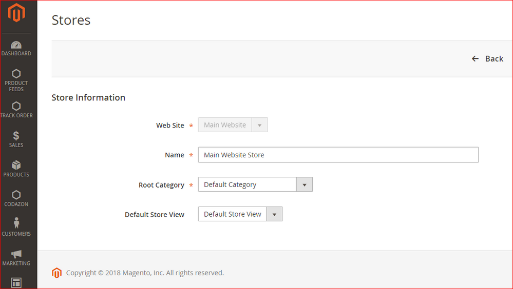 Change Root Category to the new category you created and save the configuration