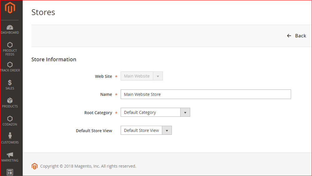 Change Root Category to the new category you created and save the configuration