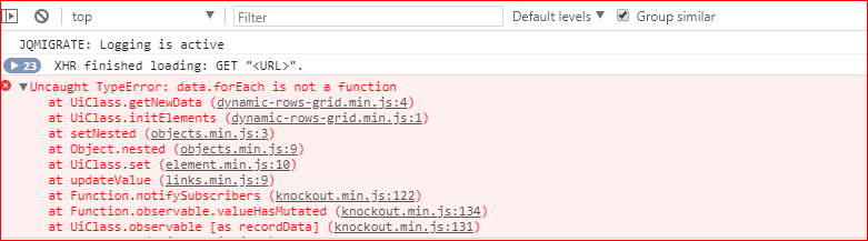Javascript error